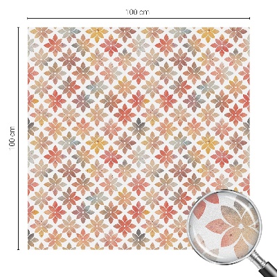 Zonwerende raamfolie glas in lood Bloemenschoonheid
