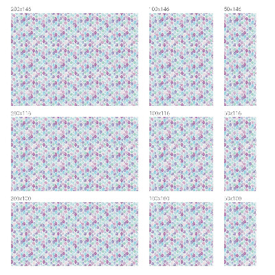 Zelfklevende anti inkijk folie glas in lood Pastelstippen