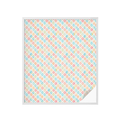 Zelfklevende raamfolie glas in lood Kleurrijke aquarellen