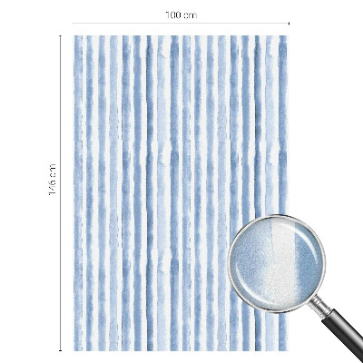 Zelfklevende anti inkijk folie glas in lood Blauwe strepen