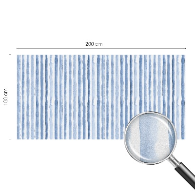 Zelfklevende anti inkijk folie glas in lood Blauwe strepen