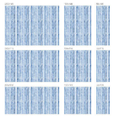 Zelfklevende anti inkijk folie glas in lood Blauwe strepen