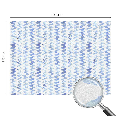 Anti inkijk raamfolie Blauwe golven