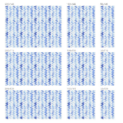 Anti inkijk raamfolie Blauwe golven