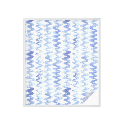 Anti inkijk raamfolie Blauwe golven