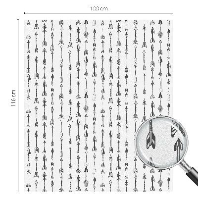 Zonwerende raamfolie glas in lood Geometrische pijlen