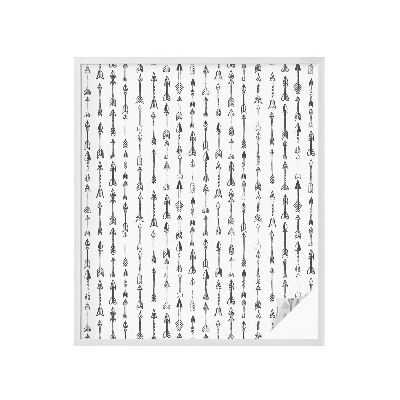 Zonwerende raamfolie glas in lood Geometrische pijlen