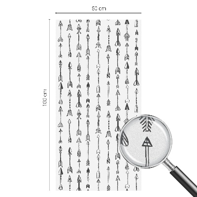 Zonwerende raamfolie glas in lood Geometrische pijlen
