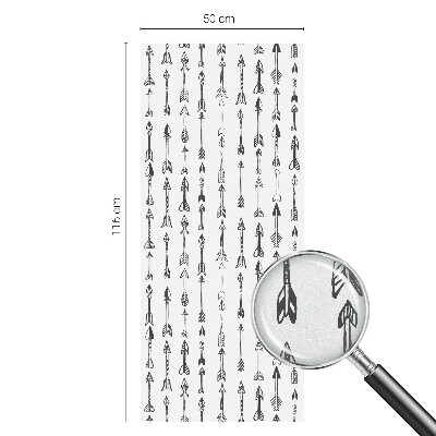 Zonwerende raamfolie glas in lood Geometrische pijlen