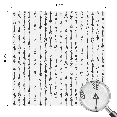 Zonwerende raamfolie glas in lood Geometrische pijlen