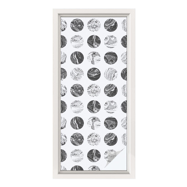 Zelfklevende raamfolie glas in lood Marmeren elegantie