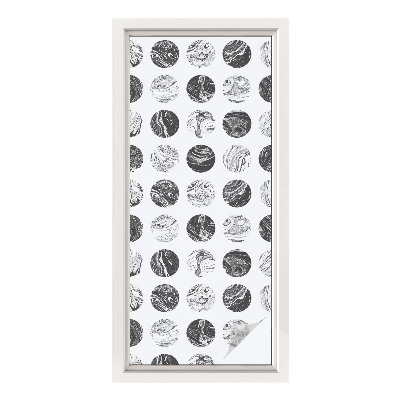 Zelfklevende raamfolie glas in lood Marmeren elegantie