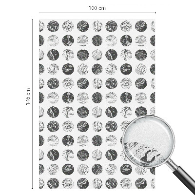 Zelfklevende raamfolie glas in lood Marmeren elegantie
