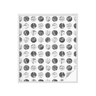 Zelfklevende raamfolie glas in lood Marmeren elegantie