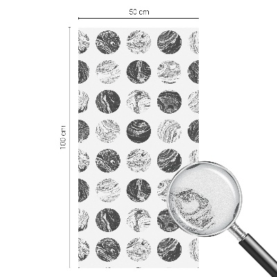 Zelfklevende raamfolie glas in lood Marmeren elegantie