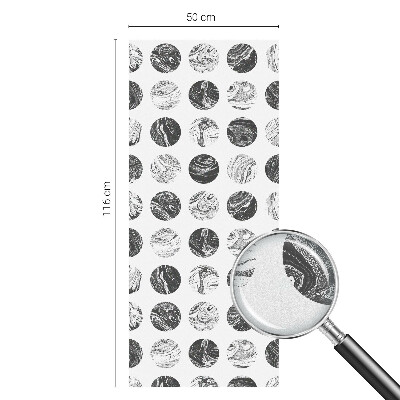 Zelfklevende raamfolie glas in lood Marmeren elegantie