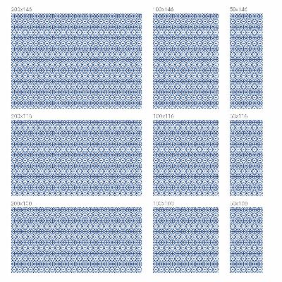 Zelfklevende anti inkijk folie glas in lood Blauwe mozaïek