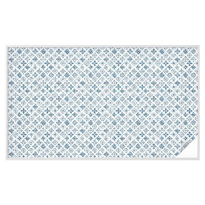 Zonwerende raamfolie glas in lood Bloemenornament