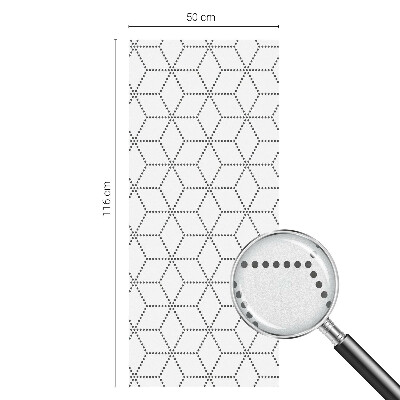 Anti inkijk raamfolie Gestippelde ruiten