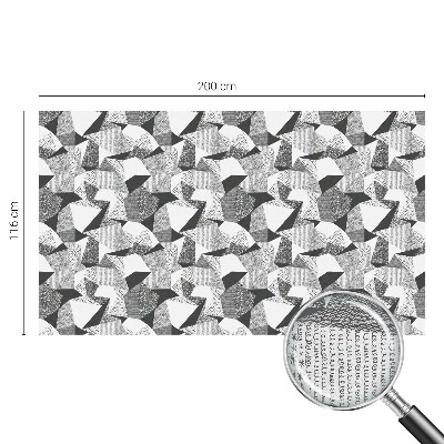 Zelfklevende anti inkijk folie glas in lood Geometrische figuren