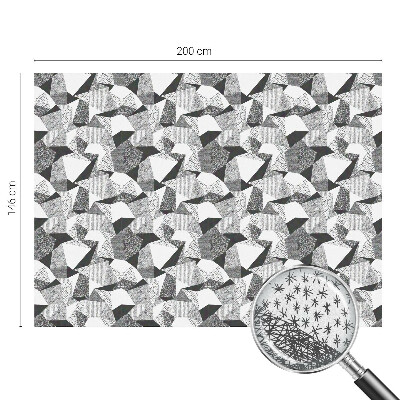 Zelfklevende anti inkijk folie glas in lood Geometrische figuren