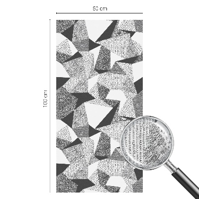Zelfklevende anti inkijk folie glas in lood Geometrische figuren