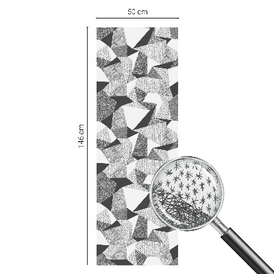Zelfklevende anti inkijk folie glas in lood Geometrische figuren