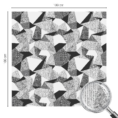 Zelfklevende anti inkijk folie glas in lood Geometrische figuren