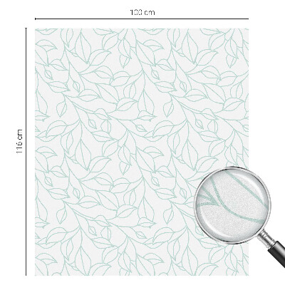 Zonwerende raamfolie glas in lood Delicate bladeren