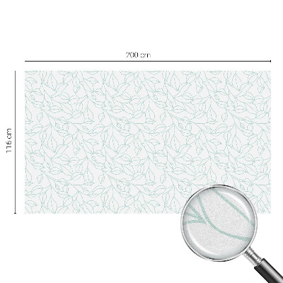 Zonwerende raamfolie glas in lood Delicate bladeren