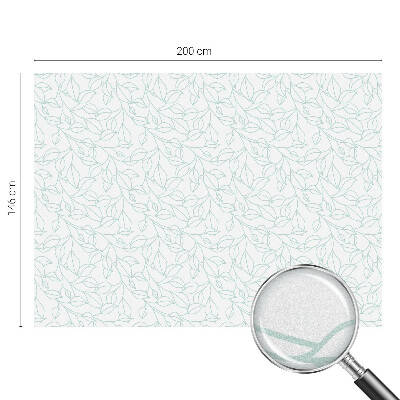 Zonwerende raamfolie glas in lood Delicate bladeren