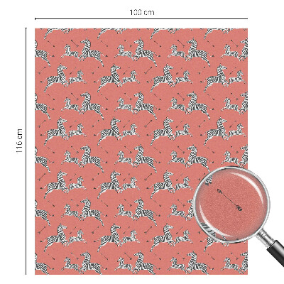 Zonwerende raamfolie glas in lood Zebramotief