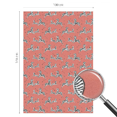 Zonwerende raamfolie glas in lood Zebramotief
