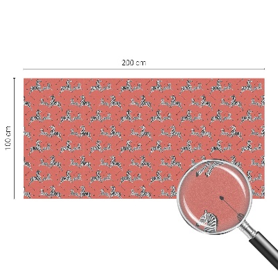 Zonwerende raamfolie glas in lood Zebramotief