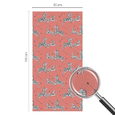 Zonwerende raamfolie glas in lood Zebramotief