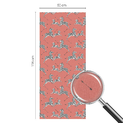 Zonwerende raamfolie glas in lood Zebramotief