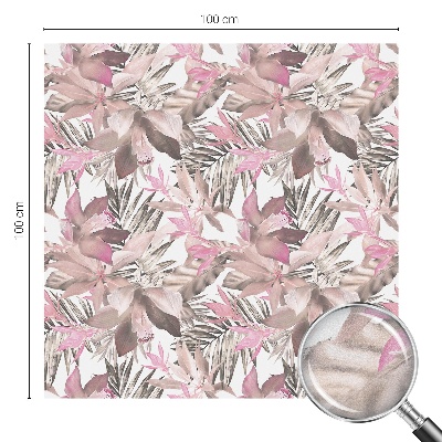 Zelfklevende raamfolie glas in lood Pastelkleurige bloemen