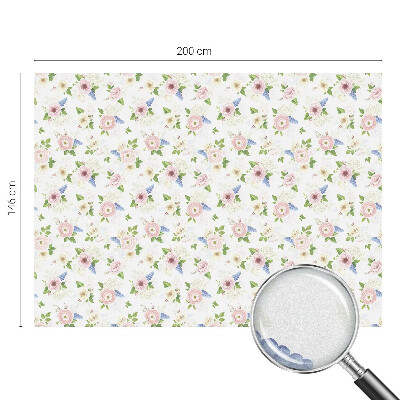 Zonwerende raamfolie Bloemenpatroon