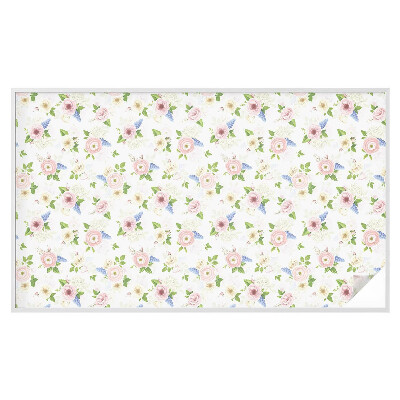 Zonwerende raamfolie Bloemenpatroon