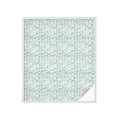 Zelfklevende anti inkijk folie glas in lood Groene golf