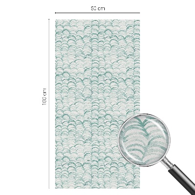 Zelfklevende anti inkijk folie glas in lood Groene golf