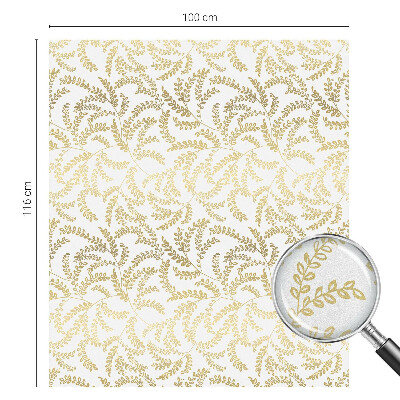 Zelfklevende anti inkijk folie glas in lood Plantenpatroon