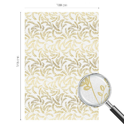 Zelfklevende anti inkijk folie glas in lood Plantenpatroon