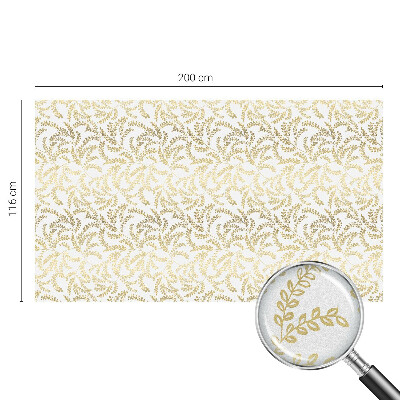 Zelfklevende anti inkijk folie glas in lood Plantenpatroon