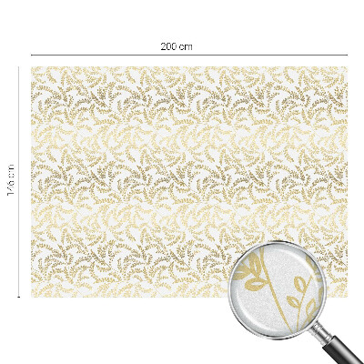 Zelfklevende anti inkijk folie glas in lood Plantenpatroon