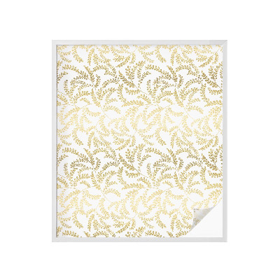 Zelfklevende anti inkijk folie glas in lood Plantenpatroon