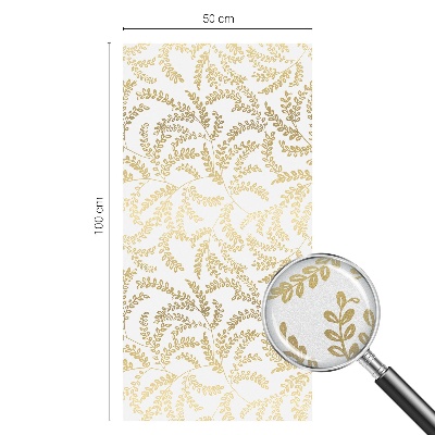 Zelfklevende anti inkijk folie glas in lood Plantenpatroon