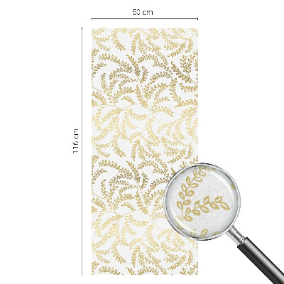 Zelfklevende anti inkijk folie glas in lood Plantenpatroon