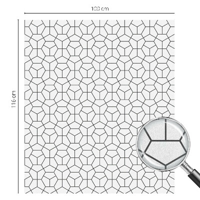 Zonwerende raamfolie Geometrische kubussen
