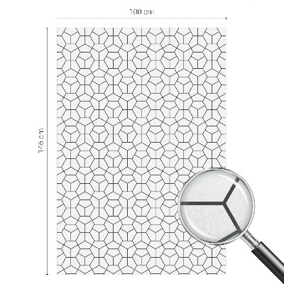 Zonwerende raamfolie Geometrische kubussen